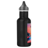 Schilderachtig wintermeer met Deer Waterfles (Links)