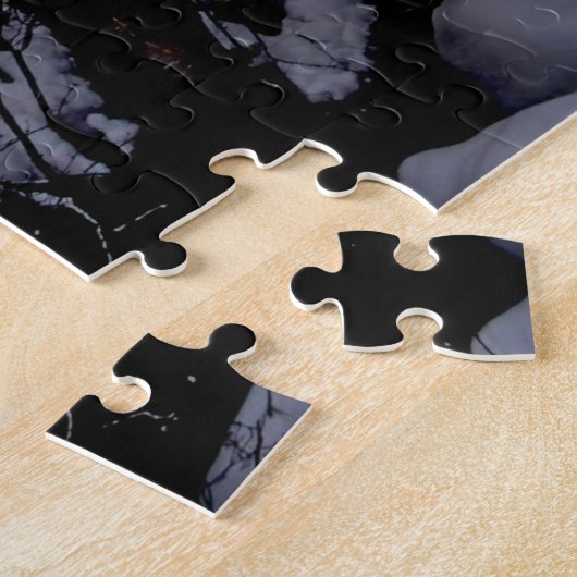 schilderachtig winterpuzzel legpuzzel (Zijkant)
