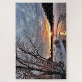 schilderachtig winterpuzzel legpuzzel (Verticaal)