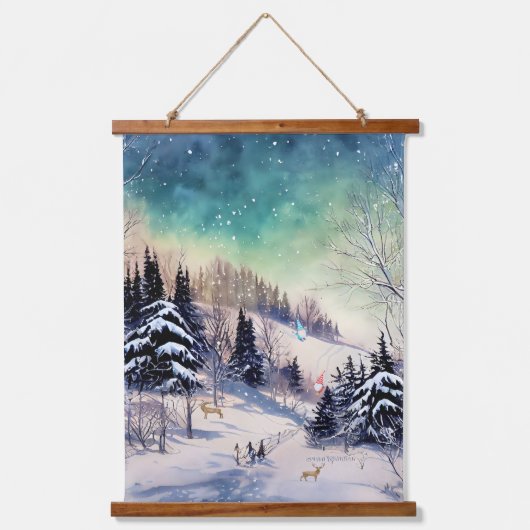 Schilderachtig winterwandtapijten, koepels en diep hangend wandkleed (Voorkant)