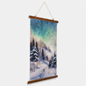 Schilderachtig winterwandtapijten, koepels en diep hangend wandkleed (Gebogen)