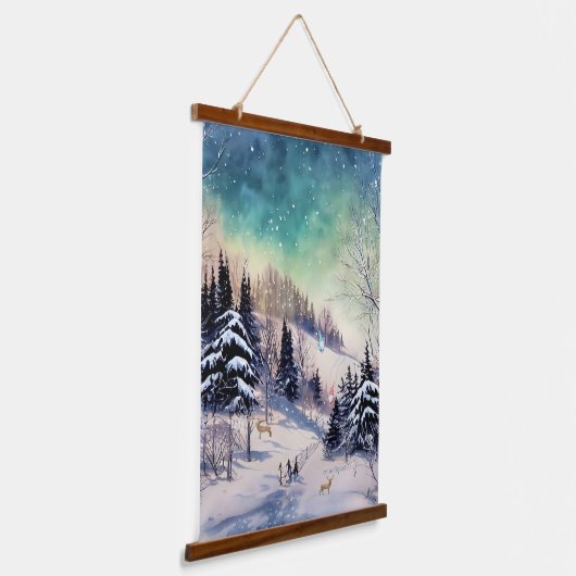 Schilderachtig winterwandtapijten, koepels en diep hangend wandkleed (Gebogen)