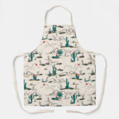 Schilderachtig woestijn - zuidwestelijke Cactus Schort (Voorkant)