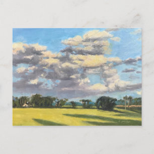 Schilderachtig wolken boven het Boerderij van St.  Briefkaart