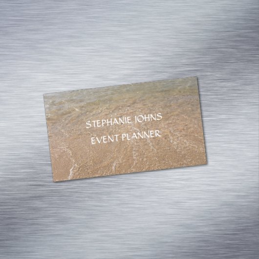 Schilderachtig Zee Aangepaste tekst Aangepaste  fo Magnetisch Visitekaartje (Voorbeeld)