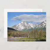 Schilderachtig zeewaarts langs Chugach National Fo Briefkaart (Voorkant / Achterkant)