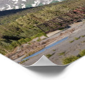 Schilderachtig zeewaarts langs Chugach National Fo Poster (Hoek)