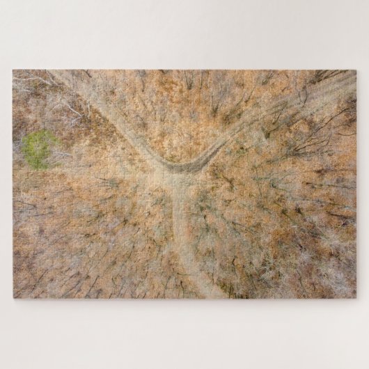 Schilderachtig zenithaal uitzicht van een houtpuzz legpuzzel (Horizontaal)