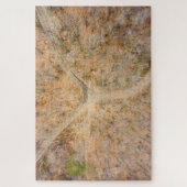 Schilderachtig zenithaal uitzicht van een houtpuzz legpuzzel (Verticaal)