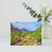 Schilderachtig Zion National Park, Utah, Verenigde Briefkaart (Staand voorkant)