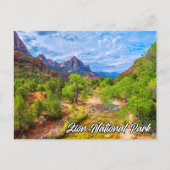 Schilderachtig Zion National Park, Utah, Verenigde Briefkaart (Voorkant)