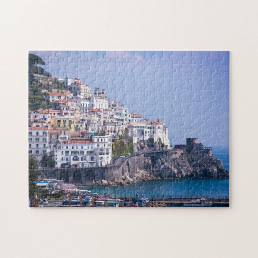 Schilderachtig zomer voor de kust van Amalfi Cinqu Legpuzzel (Horizontaal)