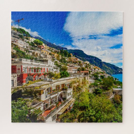 Schilderachtig zomer voor de kust van Amalfi Cinqu Legpuzzel (Horizontaal)