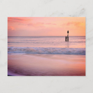Schilderachtig zonsopgang op het strand van Southw Briefkaart