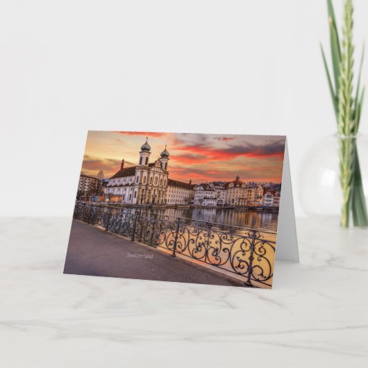 Schilderachtig Zwitserland Kaart (Voorkant)