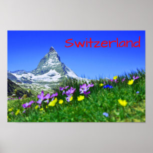 Schilderachtig Zwitserland Matterhorn Poster