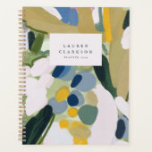 Schilderachtige Abstracte Botanische Planner (Voorkant)