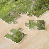 Schilderachtige bergpaarden landschap legpuzzel (Zijkant)