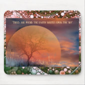 Schilderachtige bomen zijn gedichten die de aarde muismat (Voorkant)