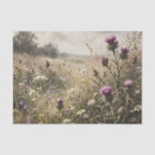 Schilderachtige Distel Wilde Bloem Decoupage Tissuepapier (Voorkant)