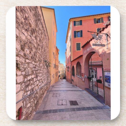 Schilderachtige Franse steegjes Bier Onderzetter (Voorkant)