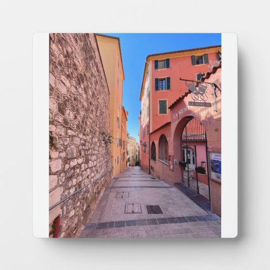 Schilderachtige Franse steegjes Fotoplaat (Voorkant)