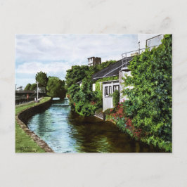 Schilderachtige Galway City Ierland Kanaalzicht Briefkaart