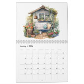 Schilderachtige gezellige tuinschuren met bloemen  kalender (Jan 2026)