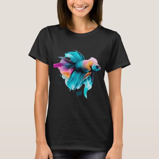 Schilderachtige Goudvis T-shirt (Voorkant)