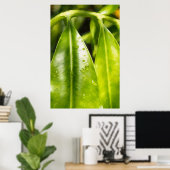 Schilderachtige groene bladerenposter poster (Thuiskantoor)