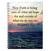 SCHILDERACHTIGE HEBREEËN 11:1 FOTOONTWERP NOTITIEBOEK (Voorkant)