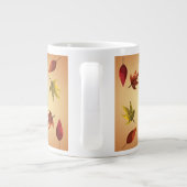Schilderachtige Herfstbladeren Grote Koffiekop (Achterkant)