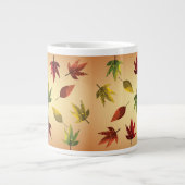 Schilderachtige Herfstbladeren Grote Koffiekop (Voorkant)