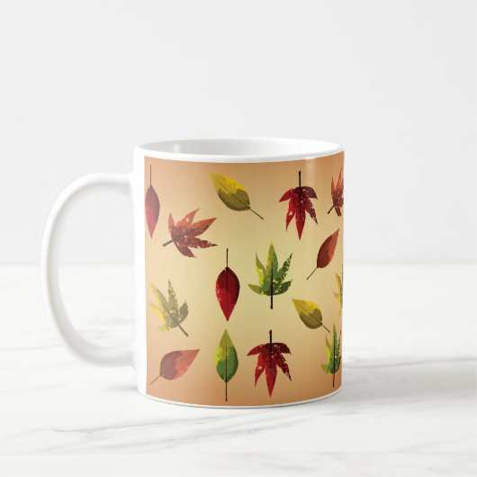 Schilderachtige Herfstbladeren Koffiemok (Links)