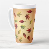 Schilderachtige Herfstbladeren Latte Mok (Linkerhoek)