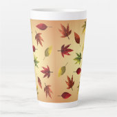 Schilderachtige Herfstbladeren Latte Mok (Voorkant)