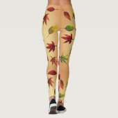 Schilderachtige Herfstbladeren Leggings (Achterkant)