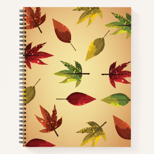Schilderachtige Herfstbladeren Notitieboek (Voorkant)