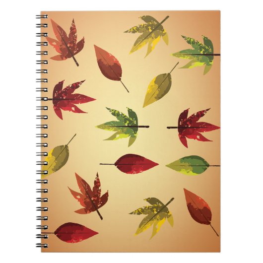 Schilderachtige Herfstbladeren Notitieboek (Voorkant)