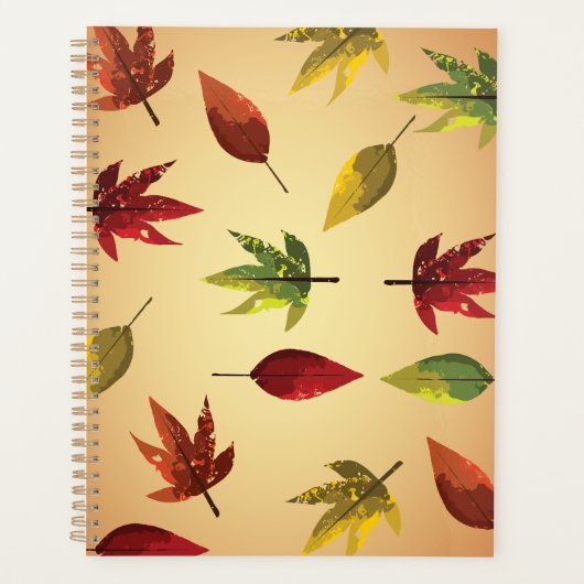 Schilderachtige Herfstbladeren Planner (Voorkant)