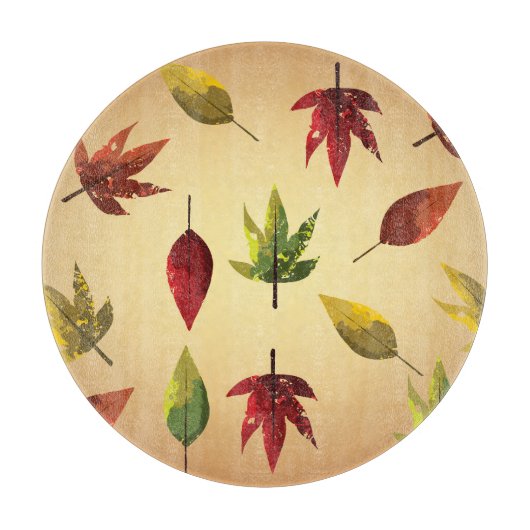 Schilderachtige Herfstbladeren Snijplank (Voorkant)