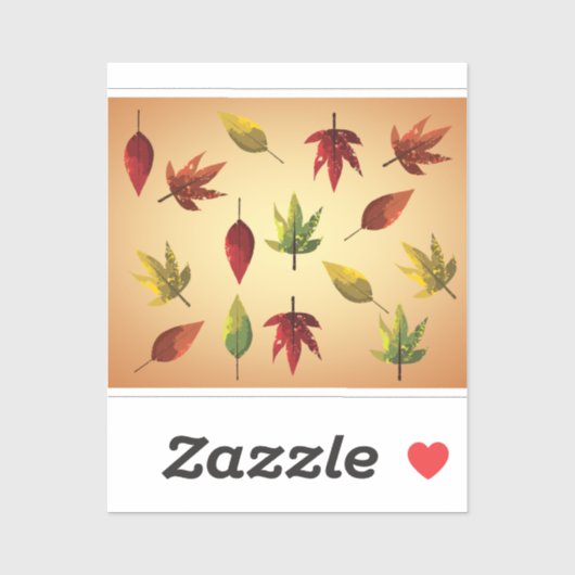 Schilderachtige Herfstbladeren Sticker (Vel)