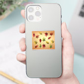 Schilderachtige Herfstbladeren Sticker (Telefoon)