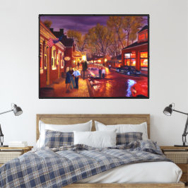 Schilderachtige historische wijk St. Charles Canvas Afdruk