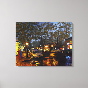Schilderachtige historische wijk St. Charles III Canvas Afdruk