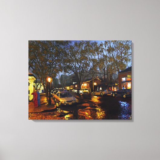Schilderachtige historische wijk St. Charles III Canvas Afdruk (Voorkant)