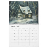 Schilderachtige huisjes in de Bossen Kalender (Feb 2026)