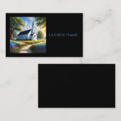 Schilderachtige kerk in het land visitekaartje (Voorkant / Achterkant)