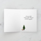 Schilderachtige kerstscène gevouwen kaart (Binnen)