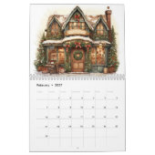 Schilderachtige kerstwinkels kalender (Feb 2027)